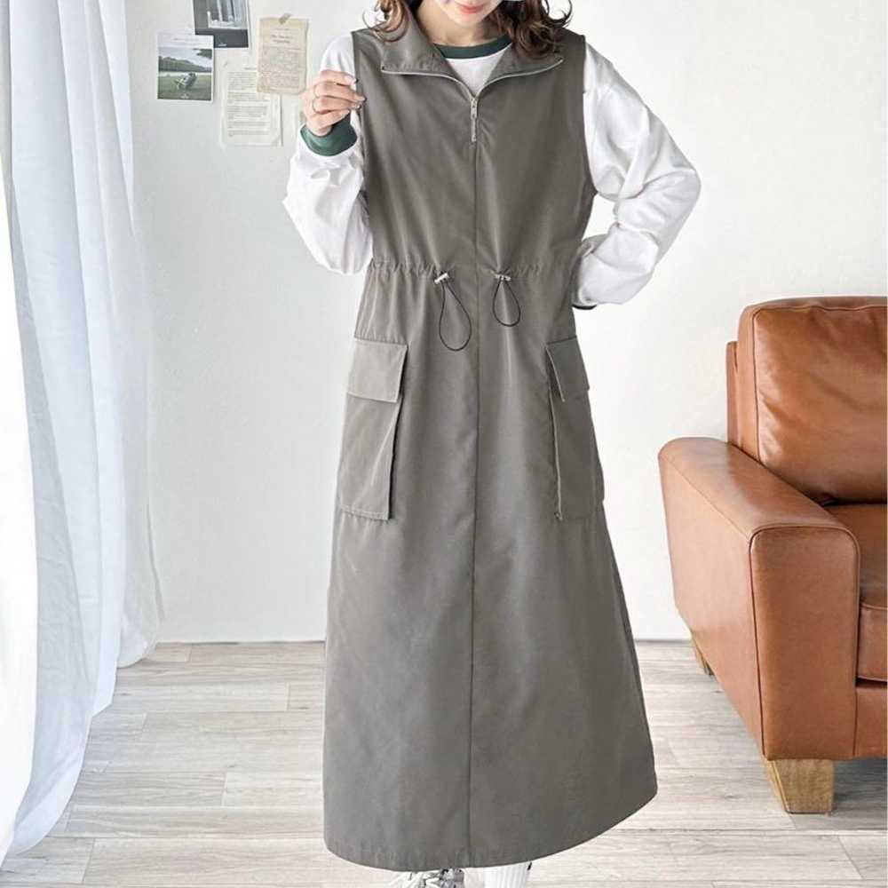 jaVa sleeveless long dress M gray - image 6