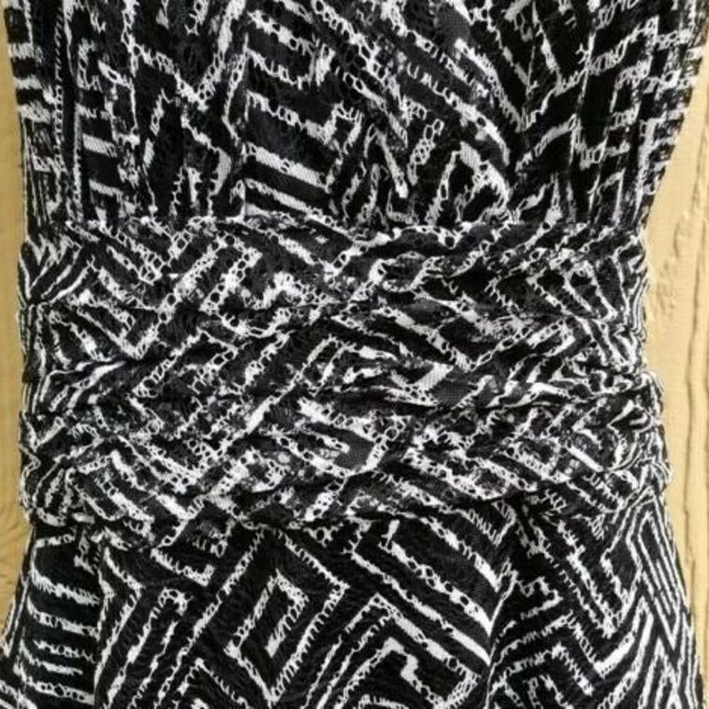 Evan Picone Cocktail Dress Size 10 Formal Black a… - image 3