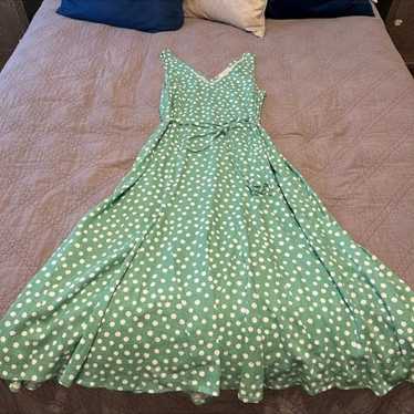 Polka dot maxi dress from LOFT