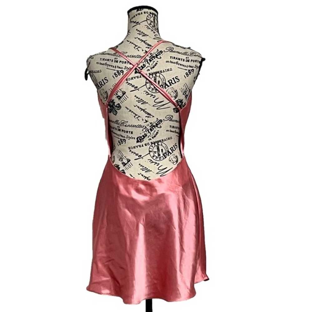 victoria secret Pink Satin Open Back Womens Vinta… - image 4