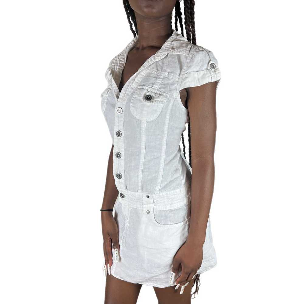 Guess White Denim Mini Dress - image 2