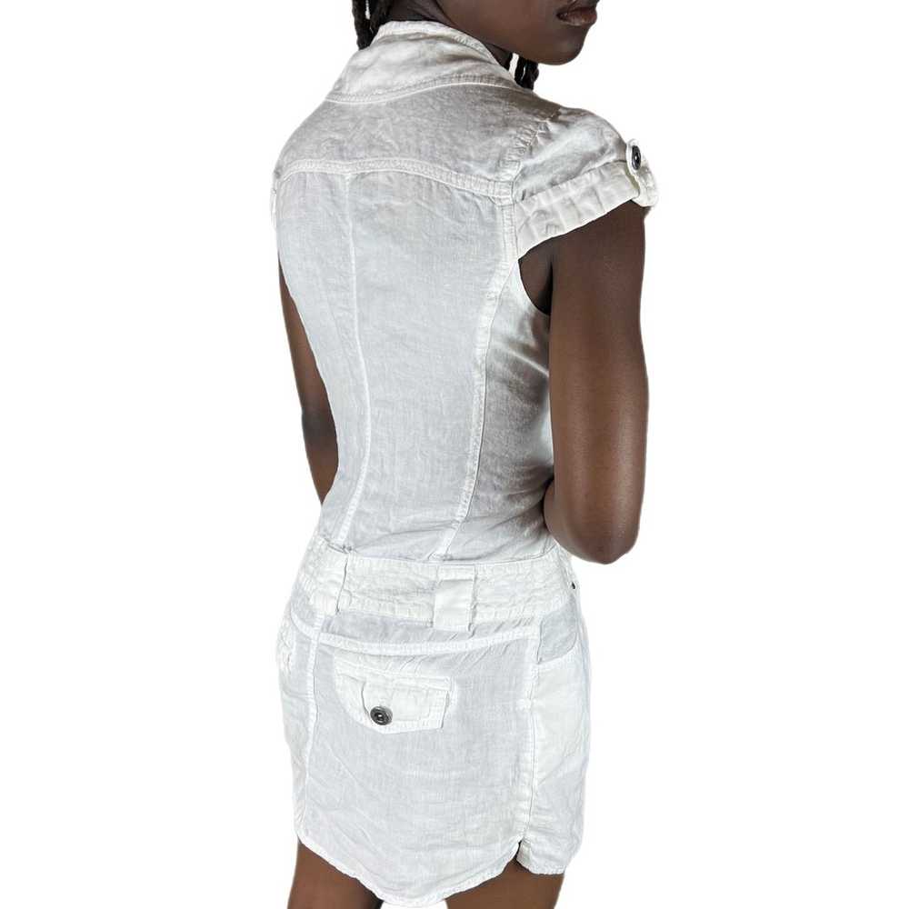 Guess White Denim Mini Dress - image 4