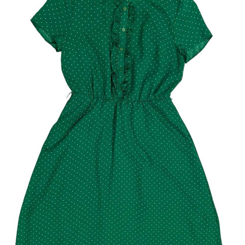 ModCloth size medium emerald green dress vintage … - image 1