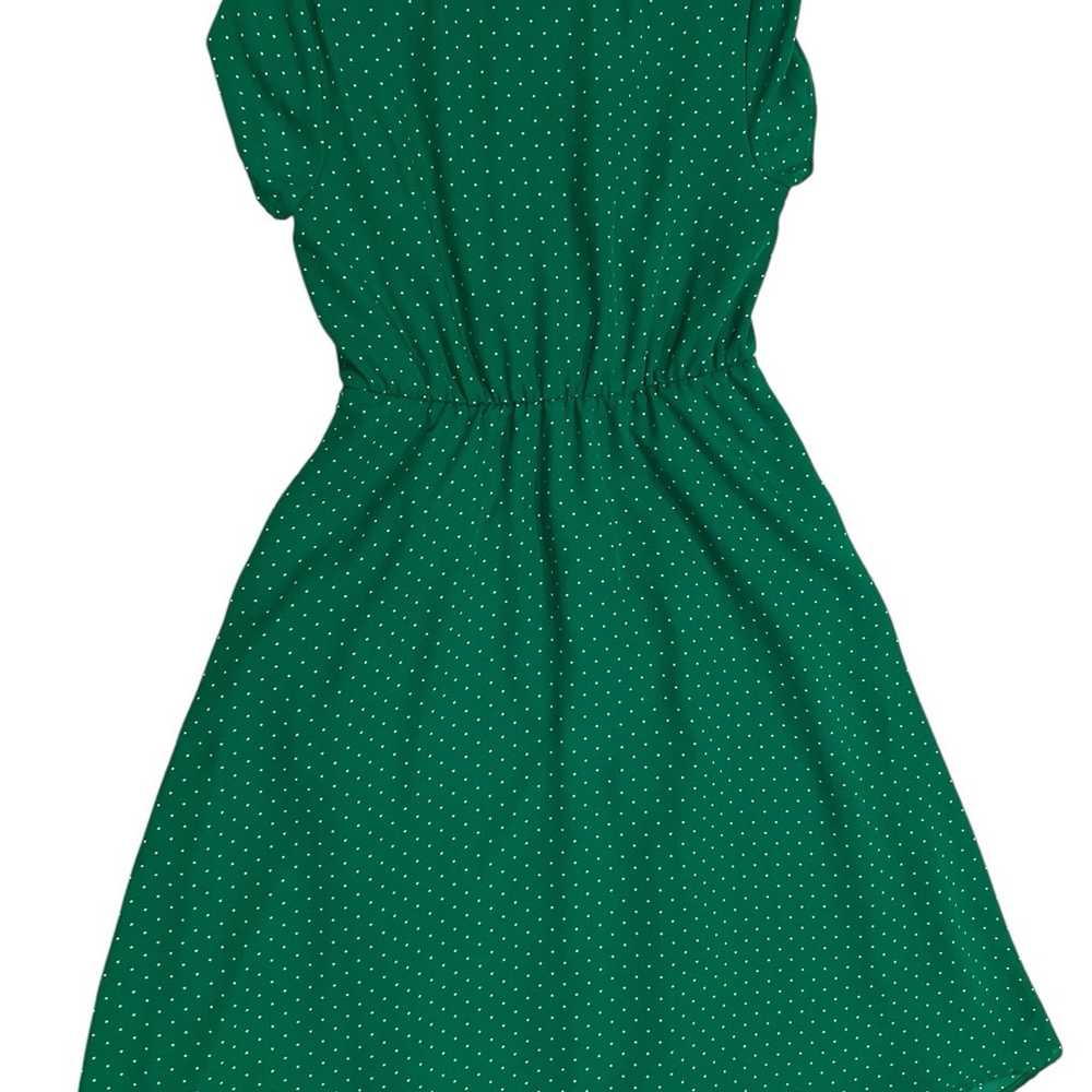 ModCloth size medium emerald green dress vintage … - image 2