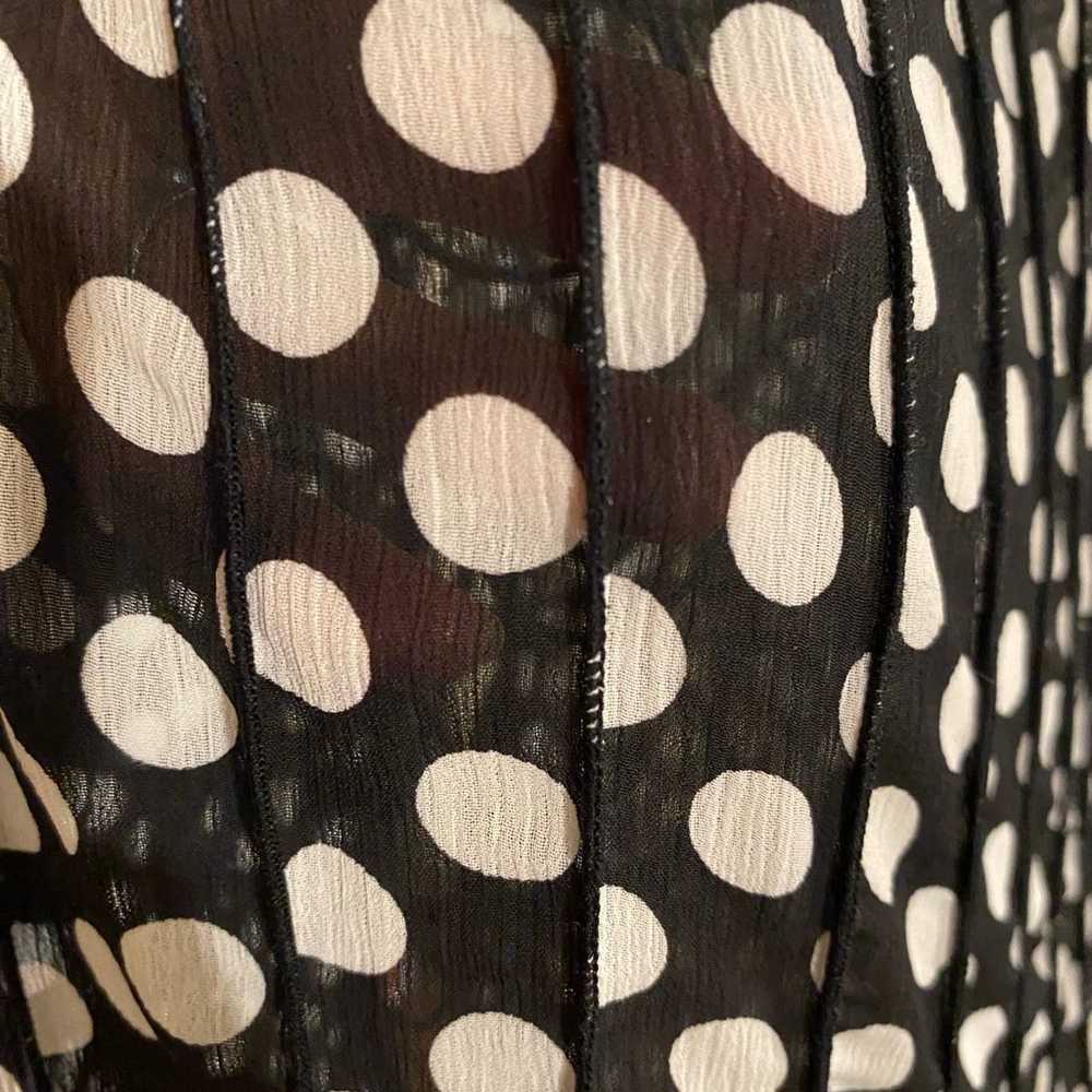 Dress Studio I Size 10 Black & White Polka Dot - image 2