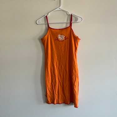 o’neill orange y2k mini dress