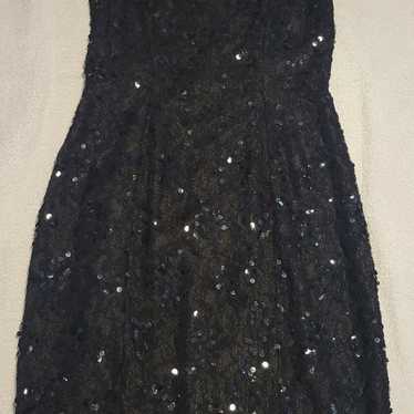 Vintage Black Sequin and Lace Morton Myles Cockta… - image 1