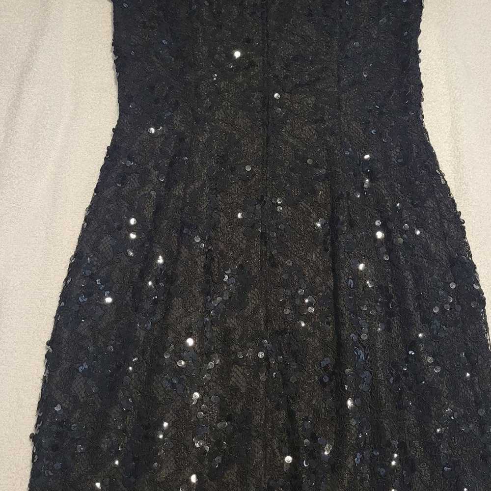 Vintage Black Sequin and Lace Morton Myles Cockta… - image 2