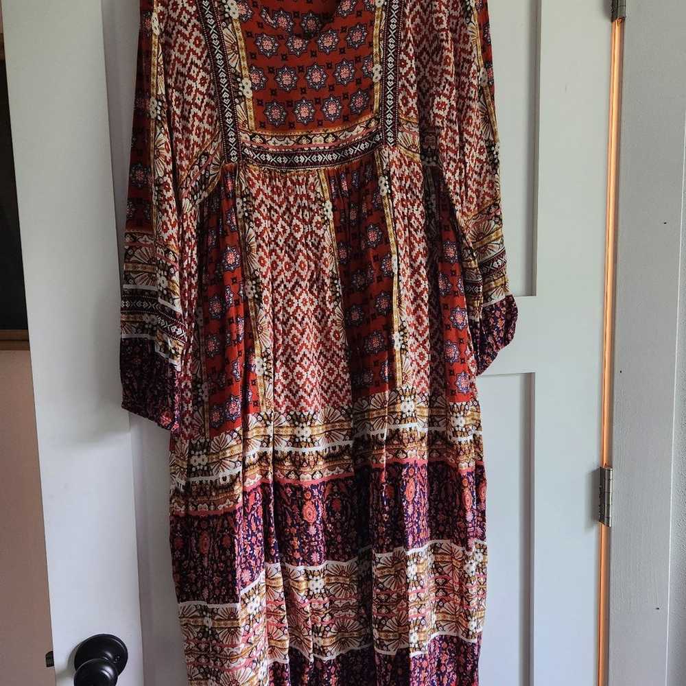 Brass & Roe boho patchwork dress - image 1