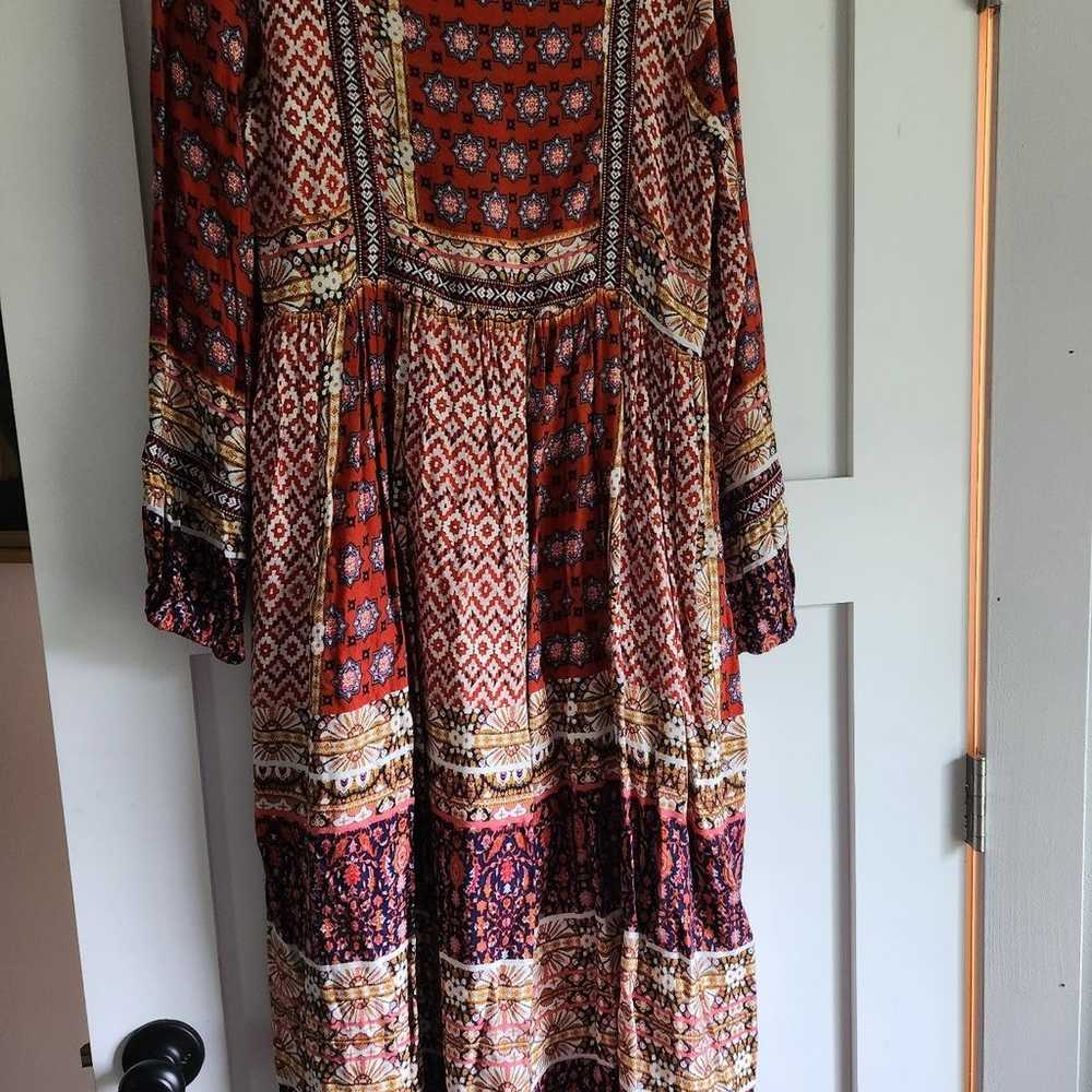 Brass & Roe boho patchwork dress - image 3