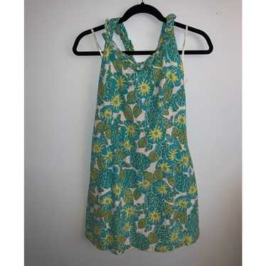 VINTAGE lilly pulitzer green leaf halter - image 1