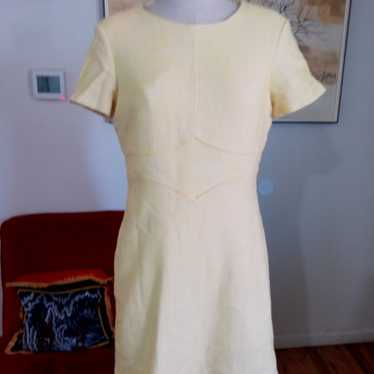 Yellow and white vintage inspired dress by Boden - image 1