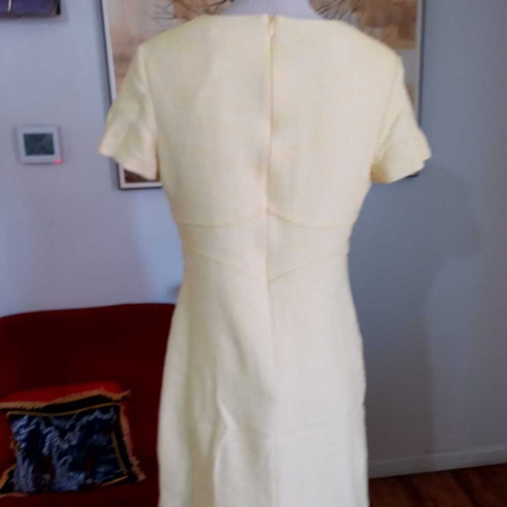 Yellow and white vintage inspired dress by Boden - image 3