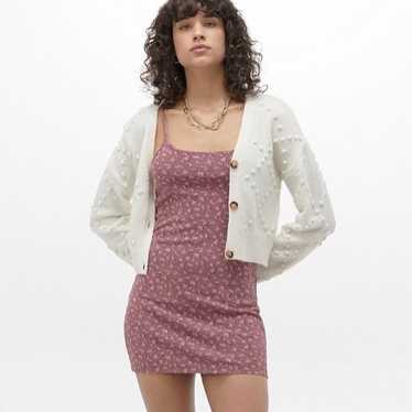 Urban Outfitters Washed Pink Ditsy Floral Minidres