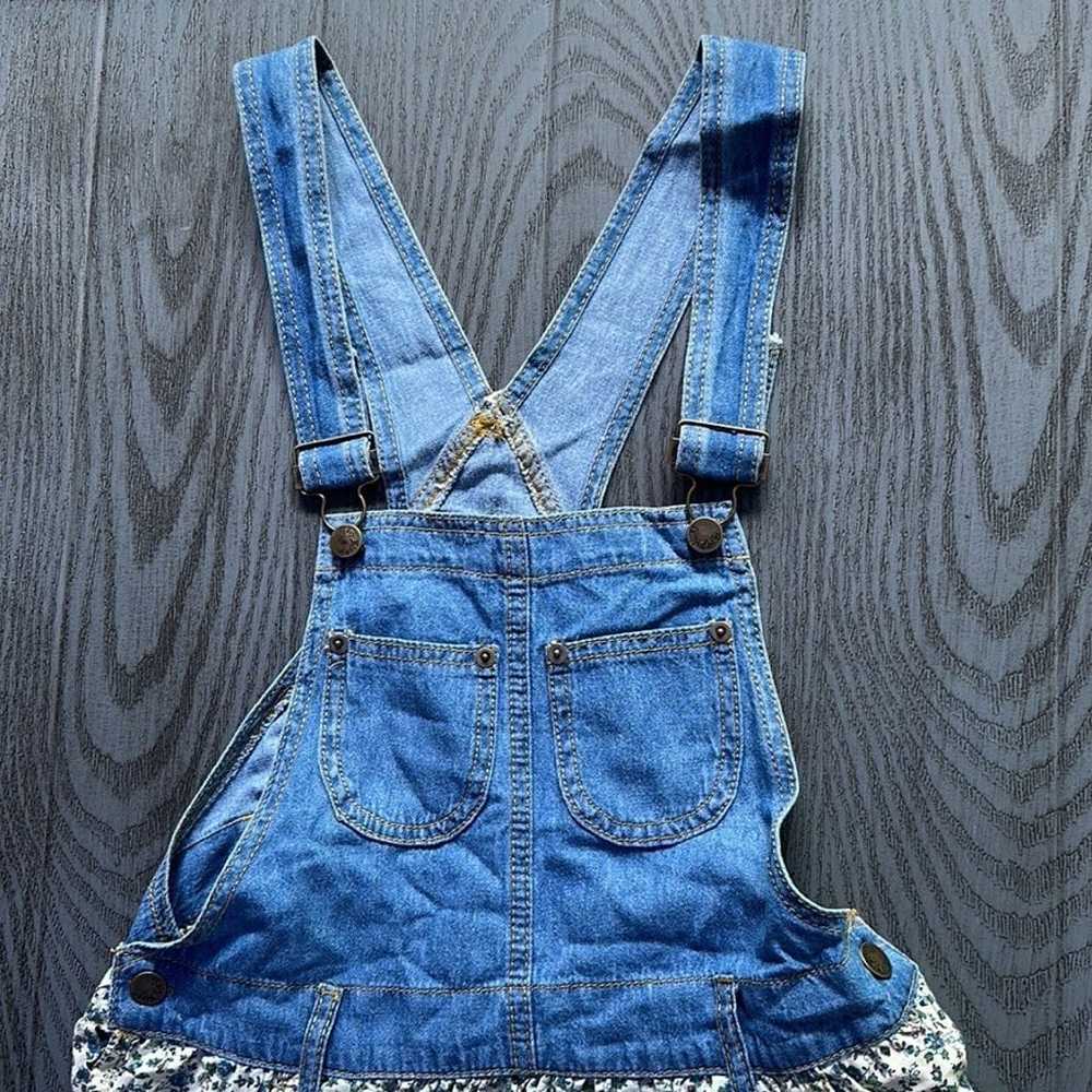 Vintage Paris Blues Bib Dress - NWOT - image 2