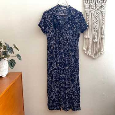 Vintage Eddie Bauer Floral Midi Dress