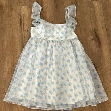 Storia White and Blue Dress