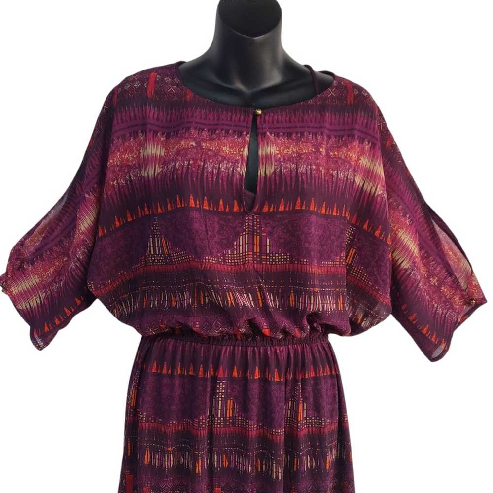 CV By Cynthia Vincent BoHo Hippie Maxi Dress Size… - image 3