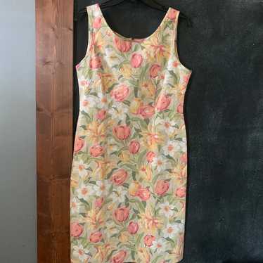 Laura Ashley floral shift dress size 10 - image 1