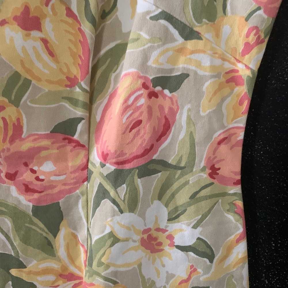 Laura Ashley floral shift dress size 10 - image 2