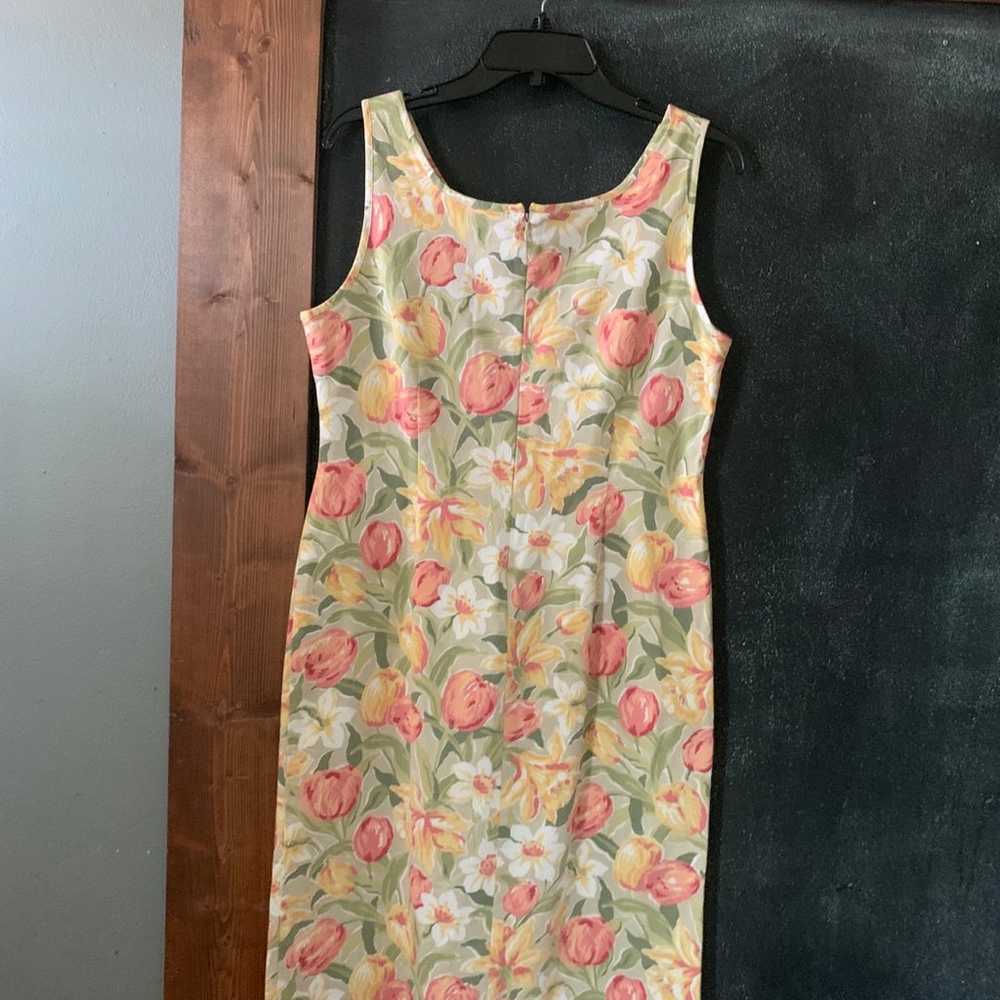 Laura Ashley floral shift dress size 10 - image 4