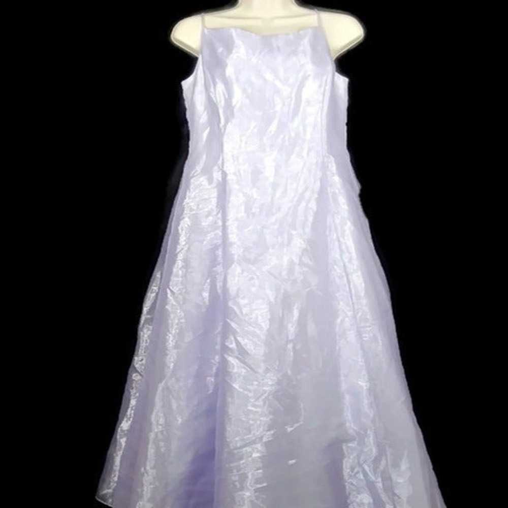 80's Lavender Full Length Halter Gown - image 1