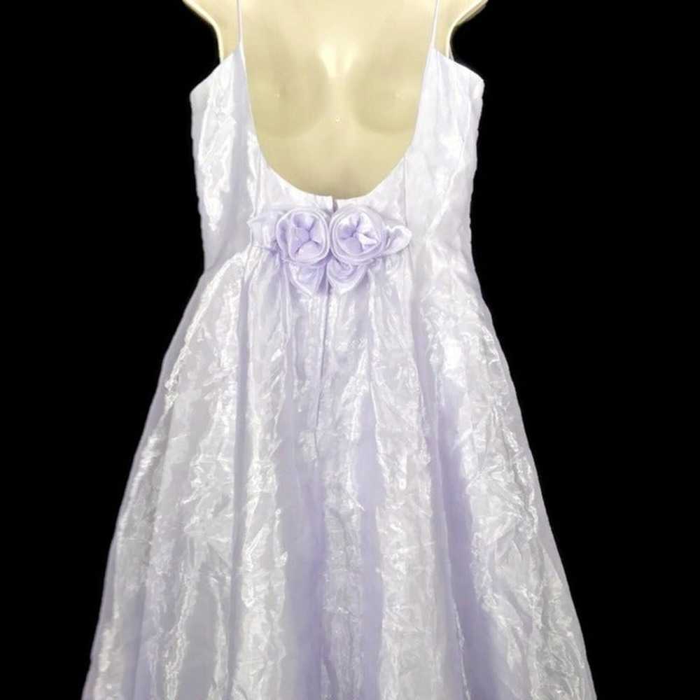 80's Lavender Full Length Halter Gown - image 4