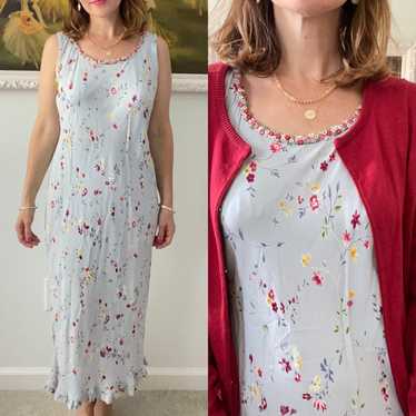 Vintage Floral Dress, Karen Kane 90s Dress, Vintag