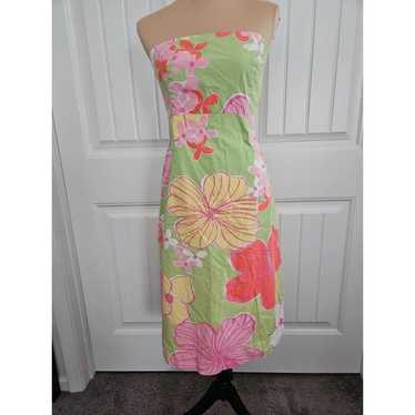 Vintage Lilly Pulitzer Sabrina Tie Back Dress Size