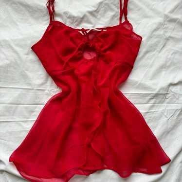 Victoria’s Secret Red Vest Slip Dress