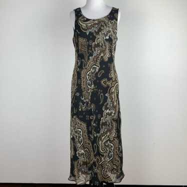 Vintage Studio I Dress sz 10 paisley 90s 2000s y2k