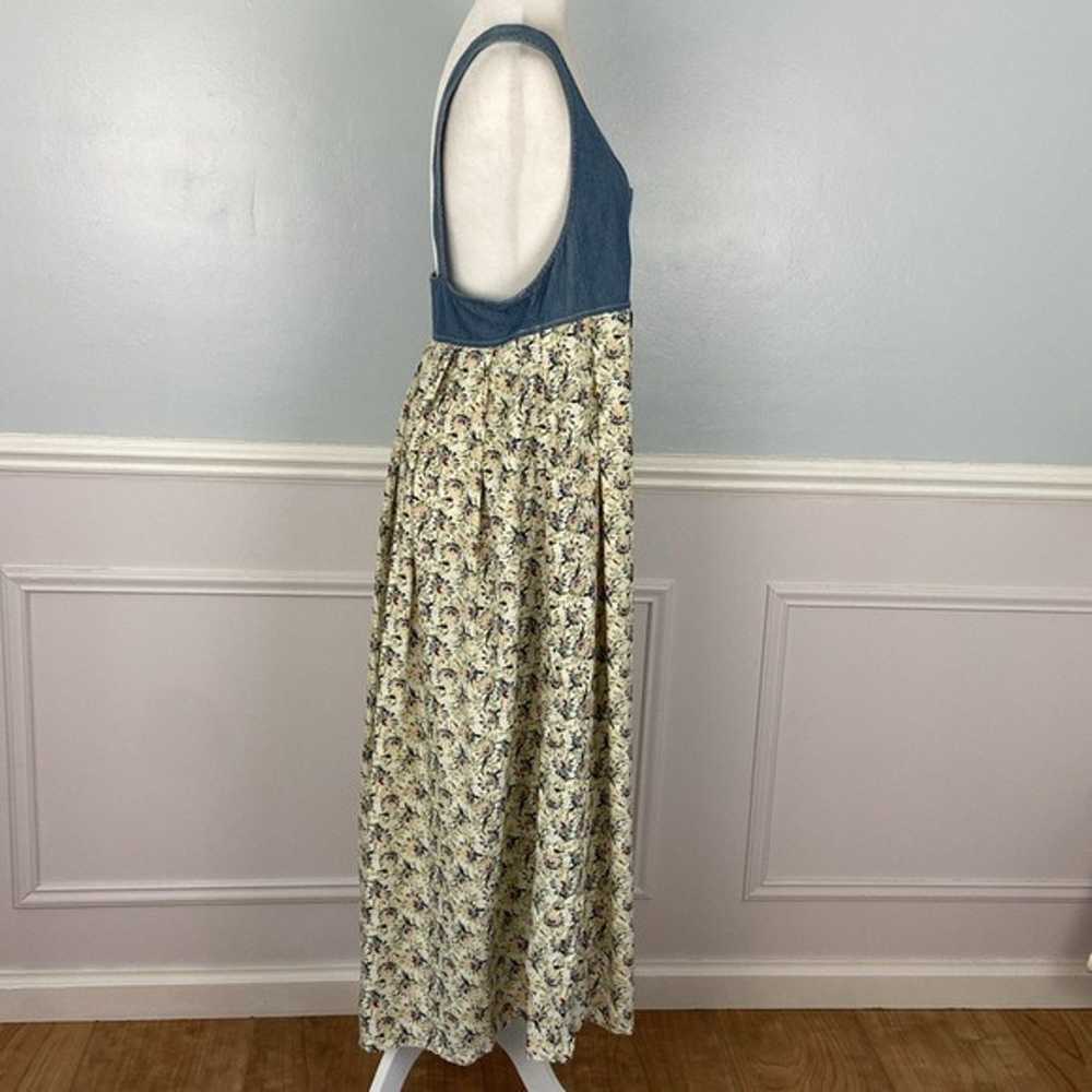 Vintage 90’s Express Denim and Floral Print Maxi … - image 6