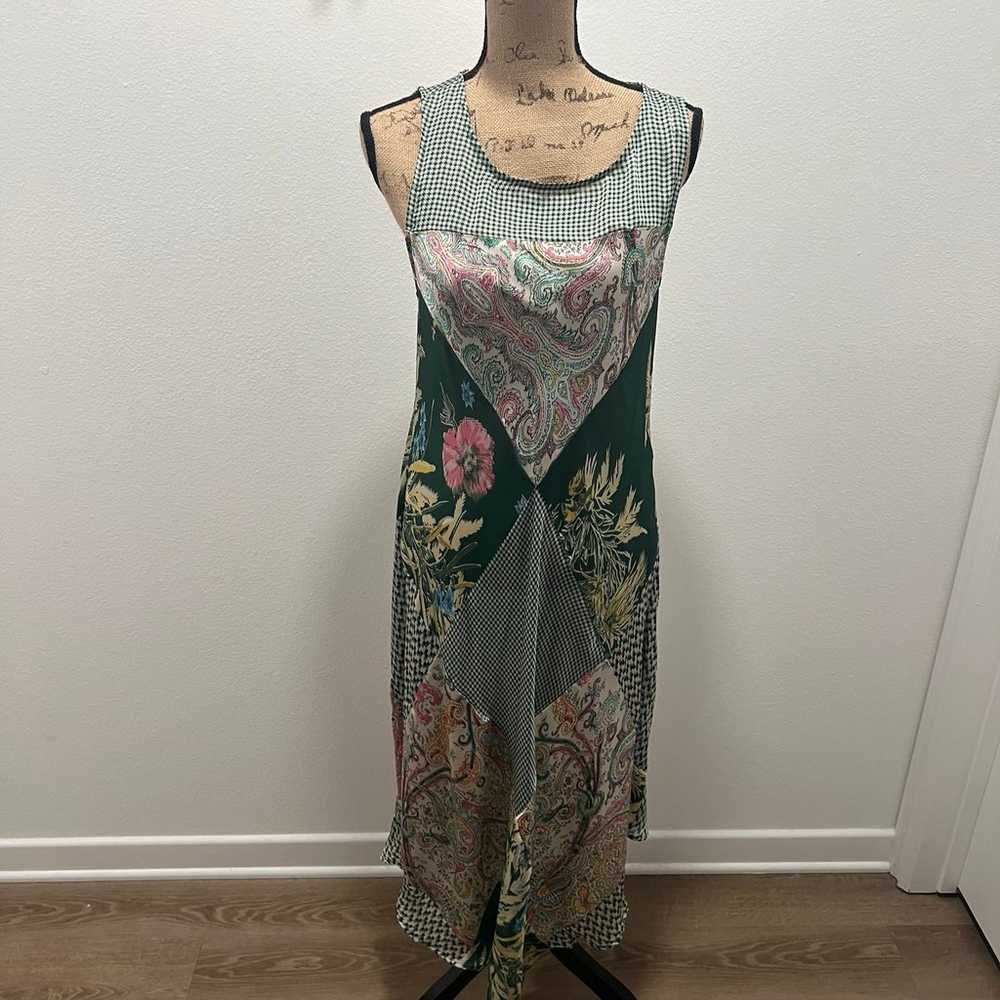 Anthropologie Tiny Silk Maxi Dress M - image 5