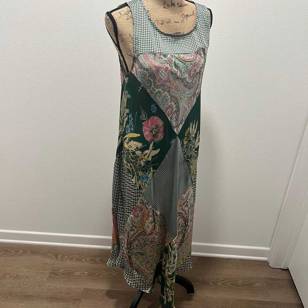 Anthropologie Tiny Silk Maxi Dress M - image 6