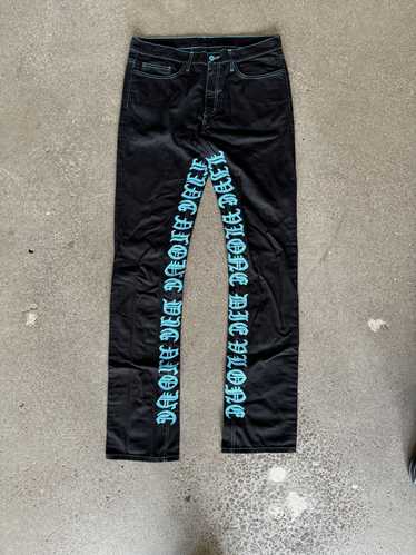 Vlone Live Vlone Die Vlone Denim Jeans