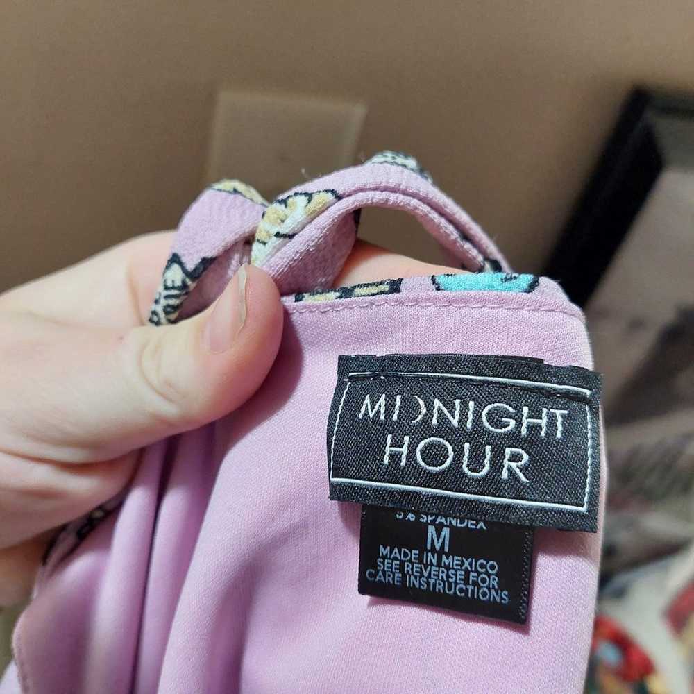 HT Midnight Hour Mini Dress Cross Back Fit Flare … - image 11