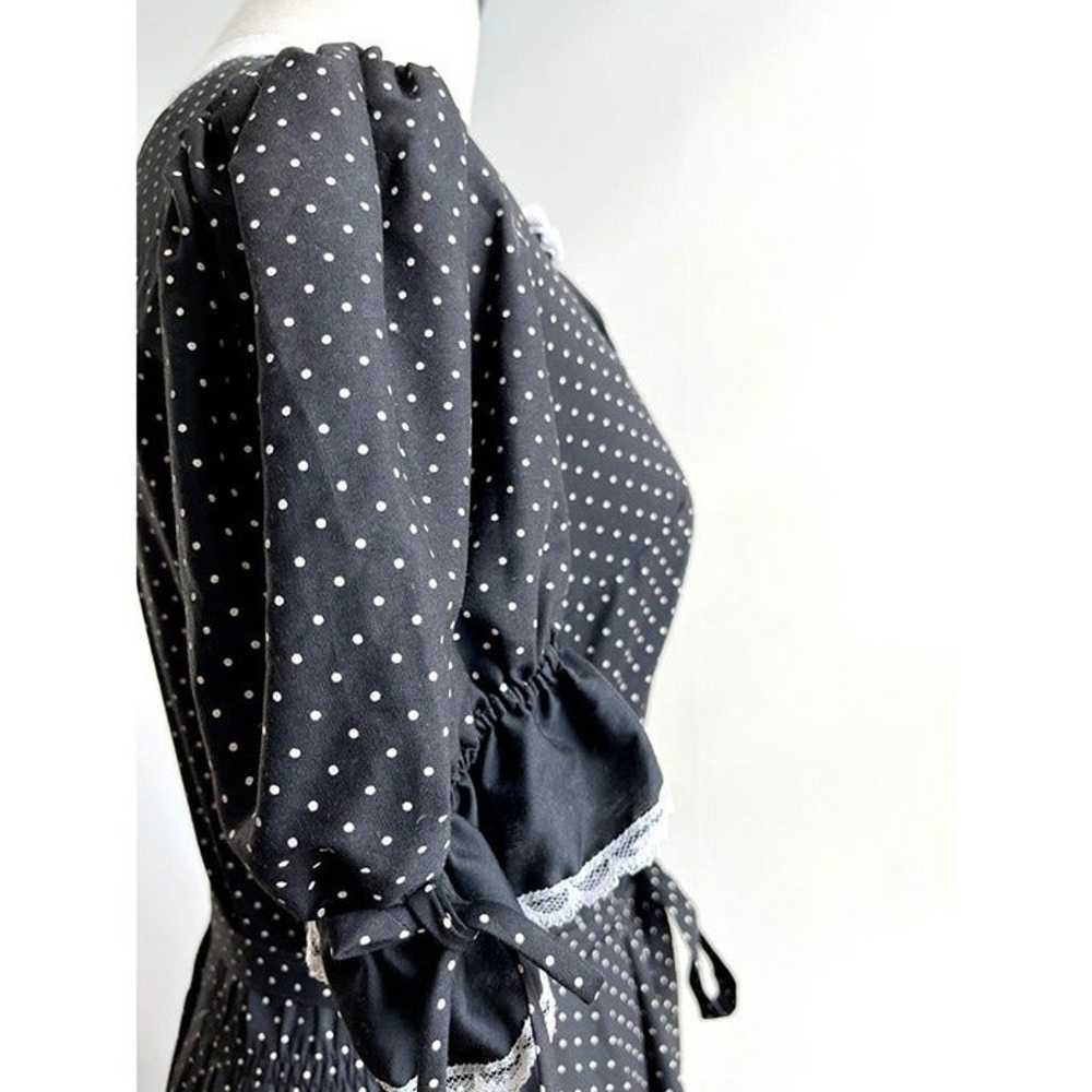 50s vintage western dress rockabilly polka dot sq… - image 3