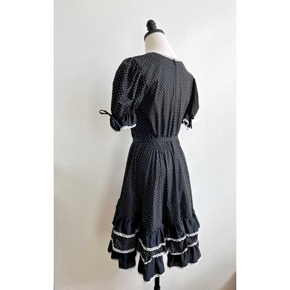 50s vintage western dress rockabilly polka dot sq… - image 4