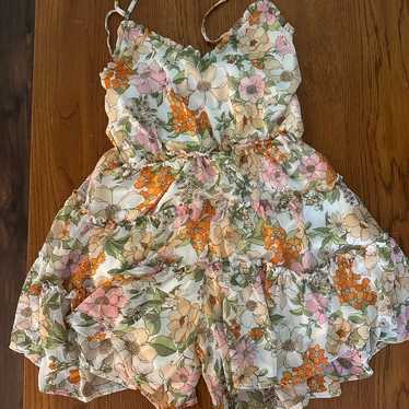 Floral Romper Blu Pepper