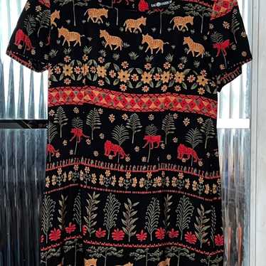 Sag harbor dress black with animals