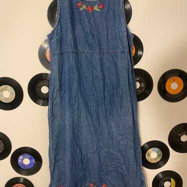 VINTAGE maxi denim dress - image 1