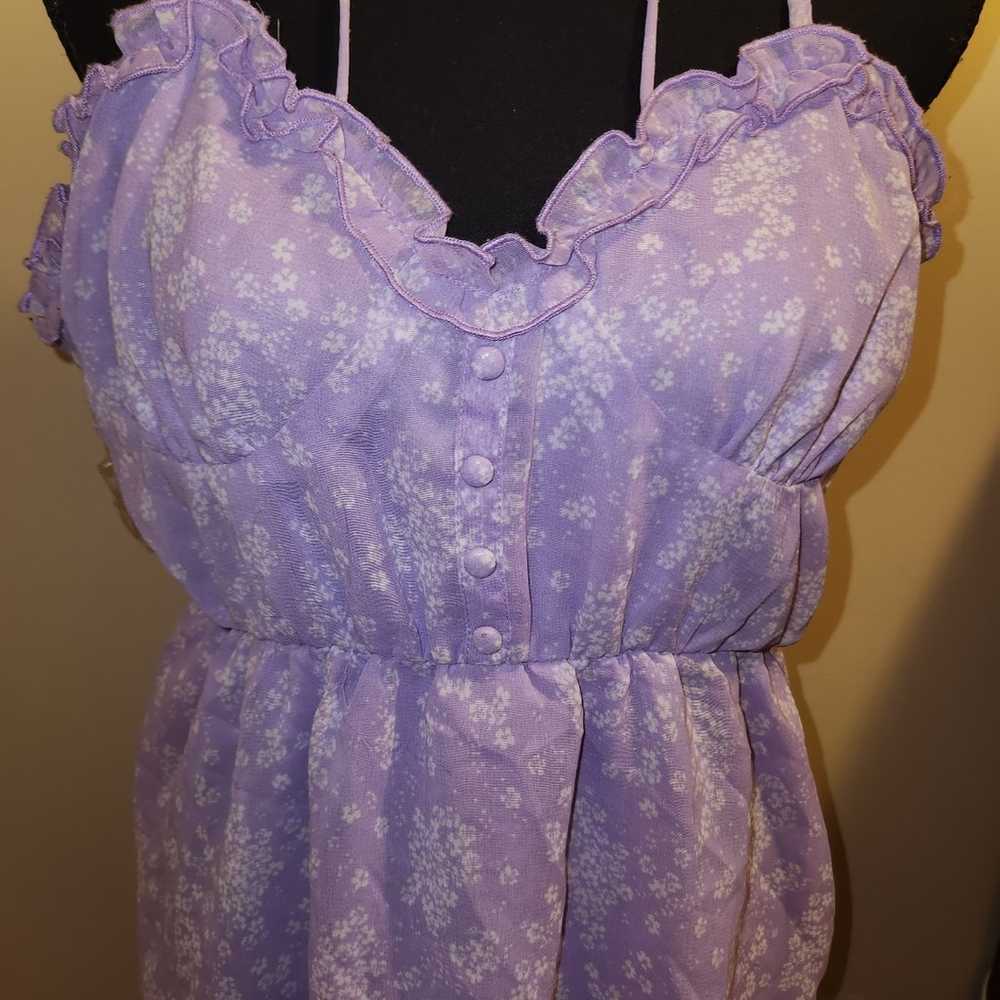 Lavender Babydoll Coquette Sundress - image 8