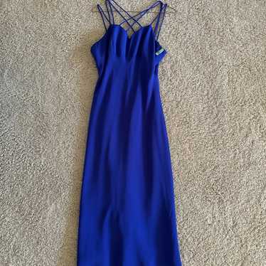 strappy blue maxi dress - image 1