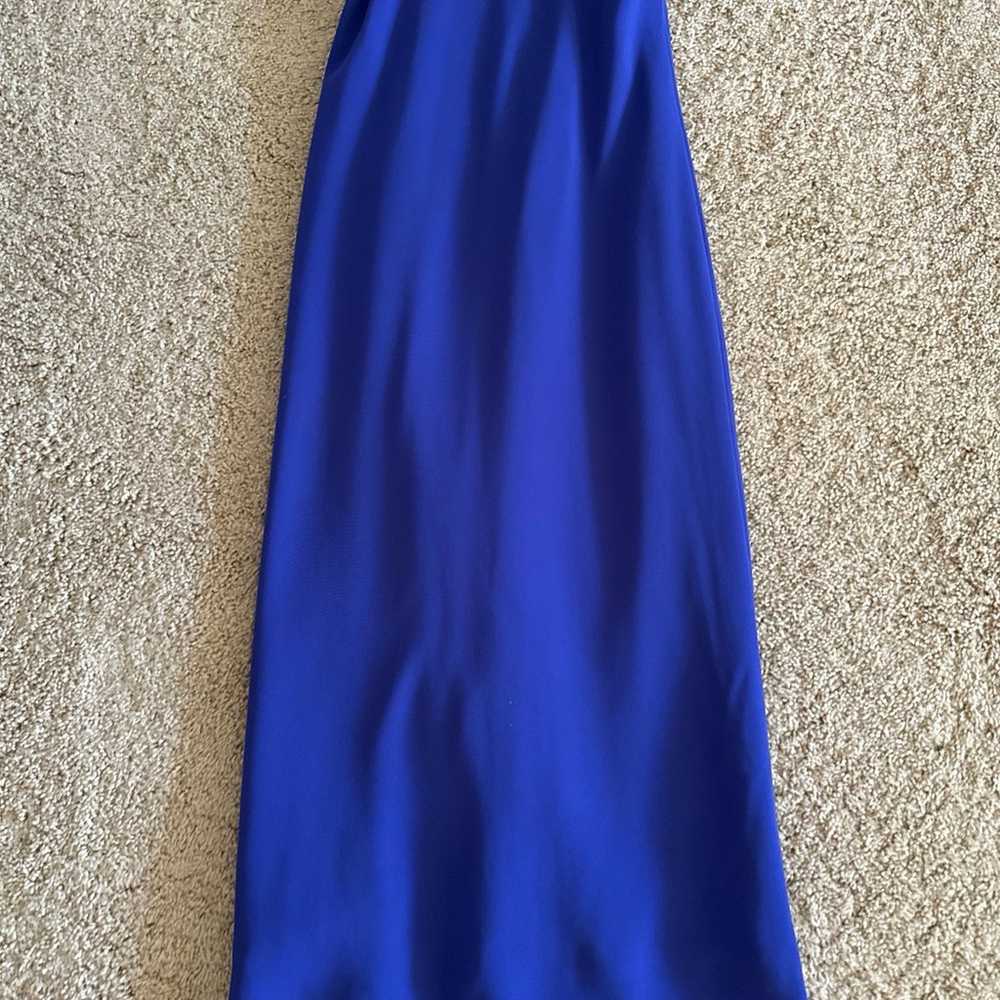 strappy blue maxi dress - image 3