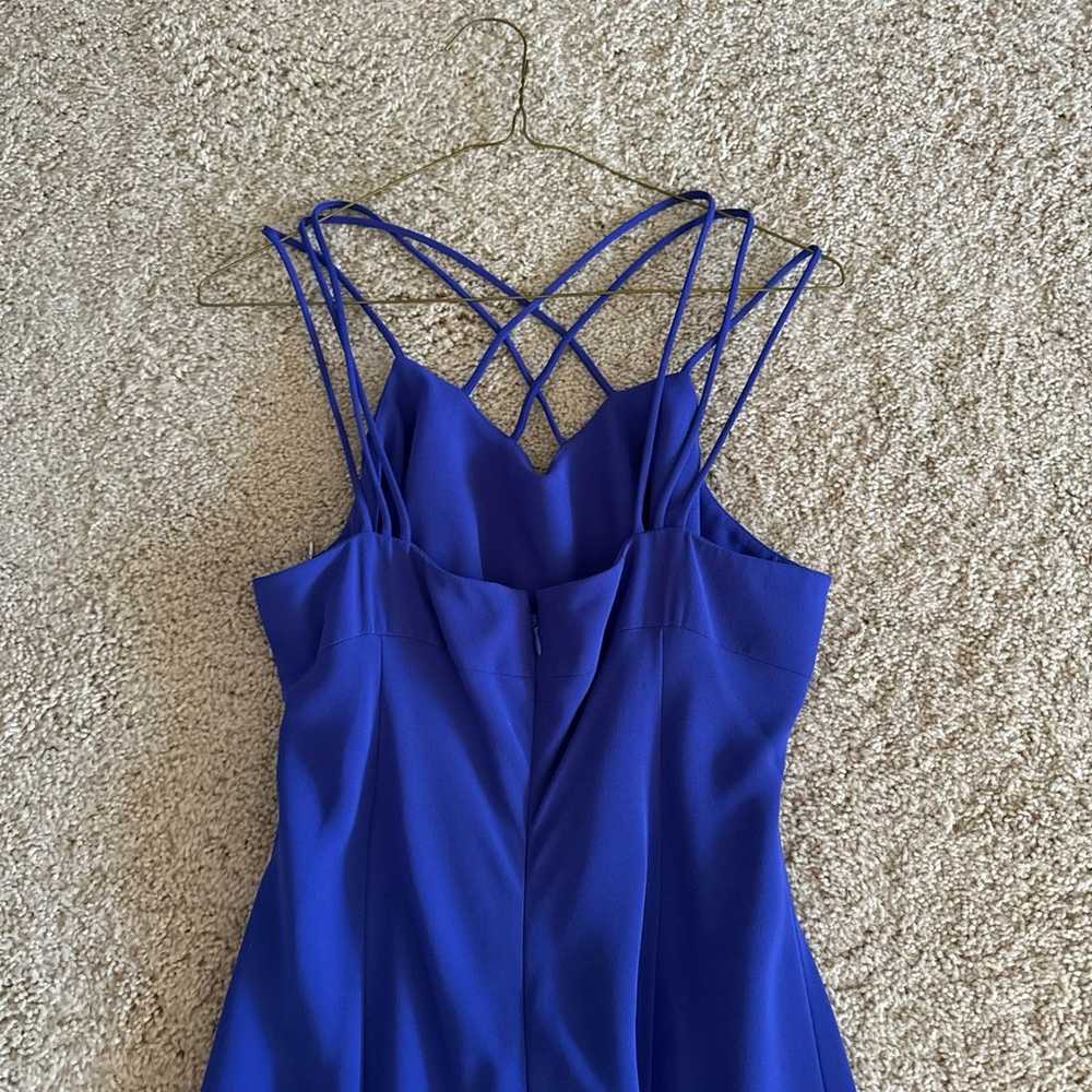 strappy blue maxi dress - image 5