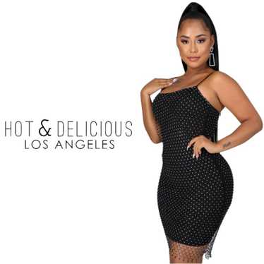 Hot and Delicious Diamond Fishnet Dress