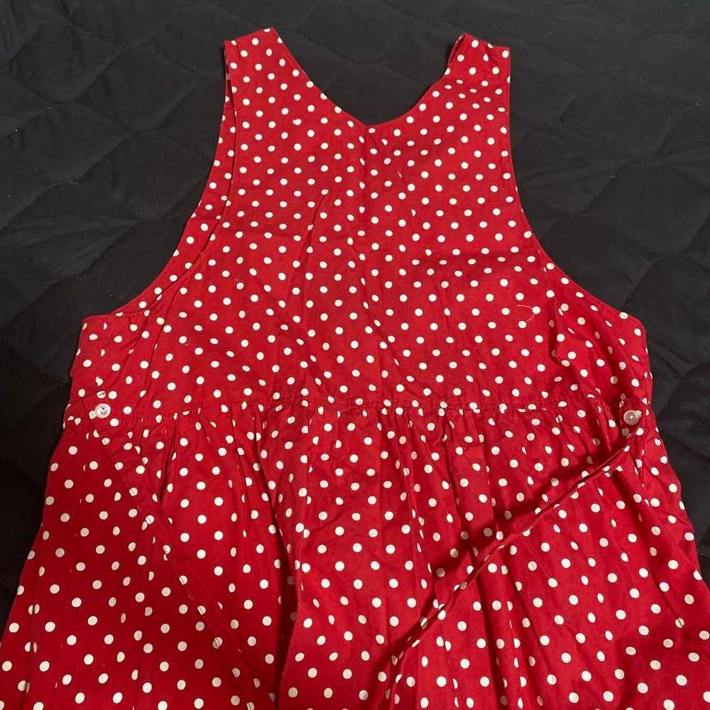 Vintage one-piece polka dot dress from the 80s. - image 2