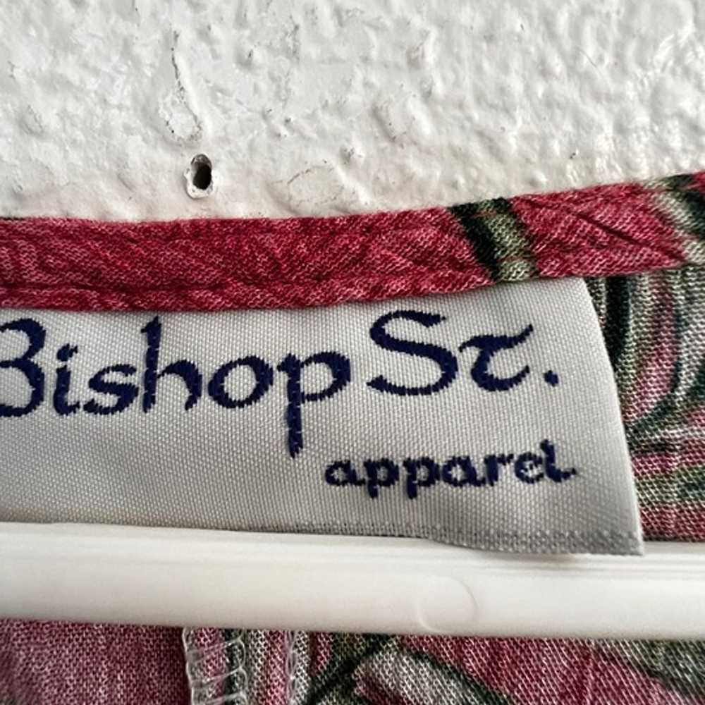 Vintage Bishop St Apparel Hawaiian Print Pink Flo… - image 4