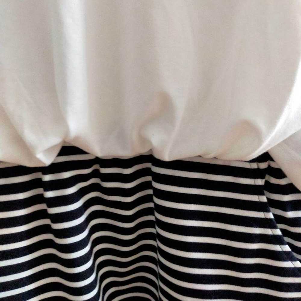 HusHusH Short-Sleeved One-Piece White & Striped. - image 6