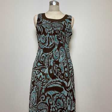 Studio i petite 2000s paisley pattern dress